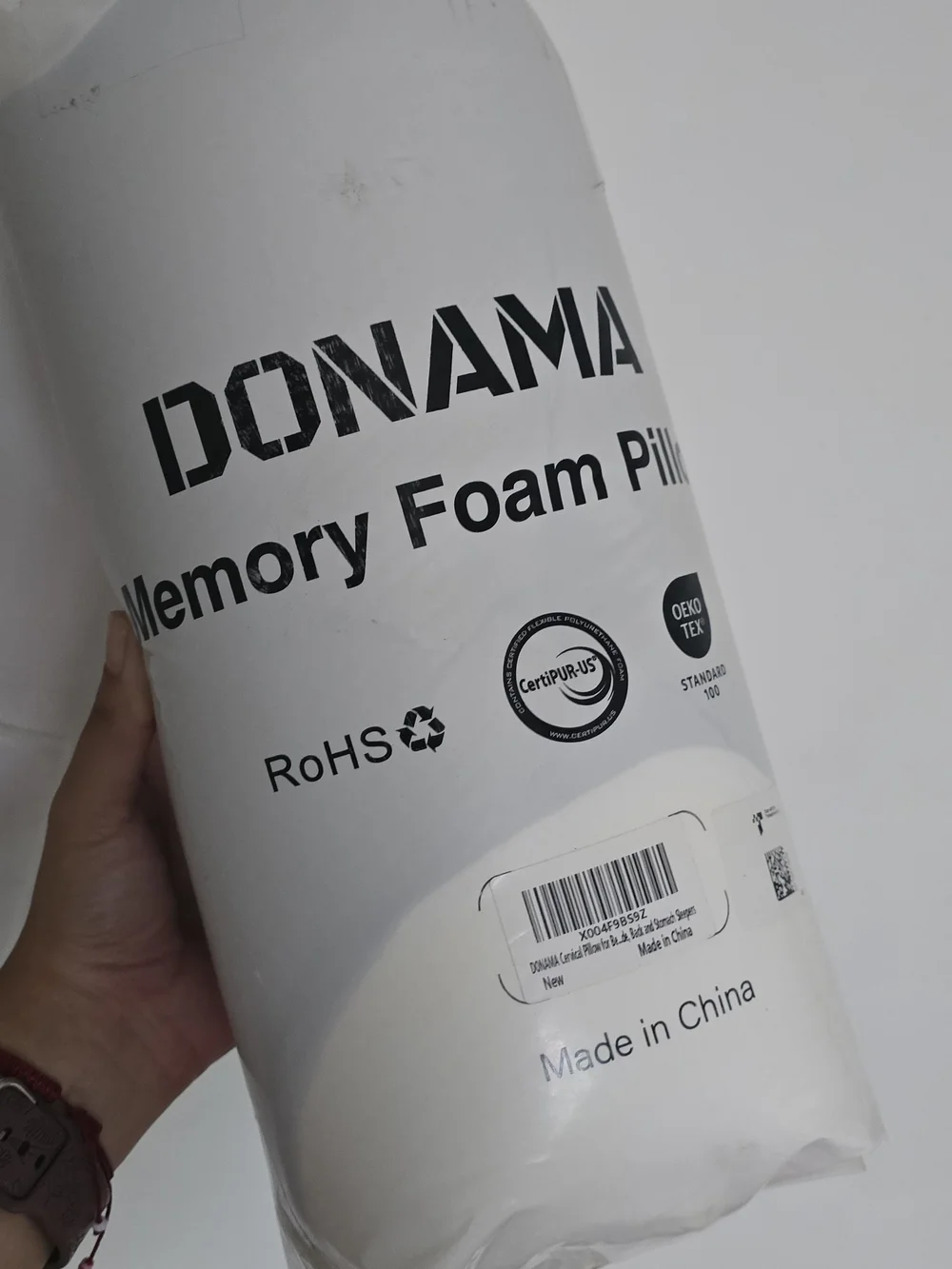 DONAMA Memory Foam Pillow - White